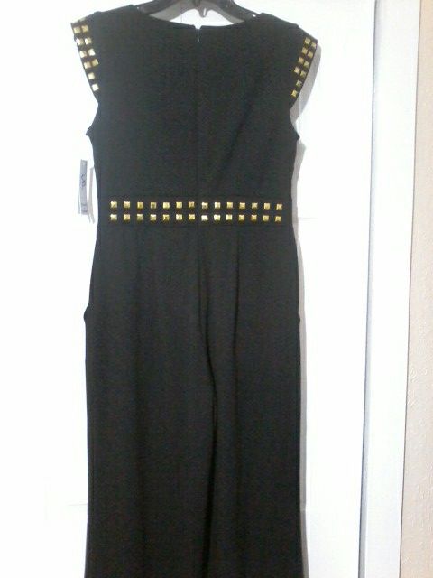 Shelby&Palmer Elegant black and gold jumper dress size 6