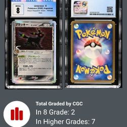Rare Umbreon Cgc 8