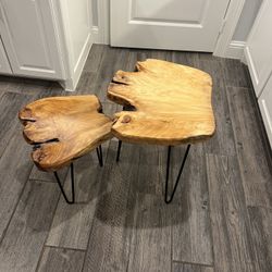 Brand New Set of Live Edge End Tables
