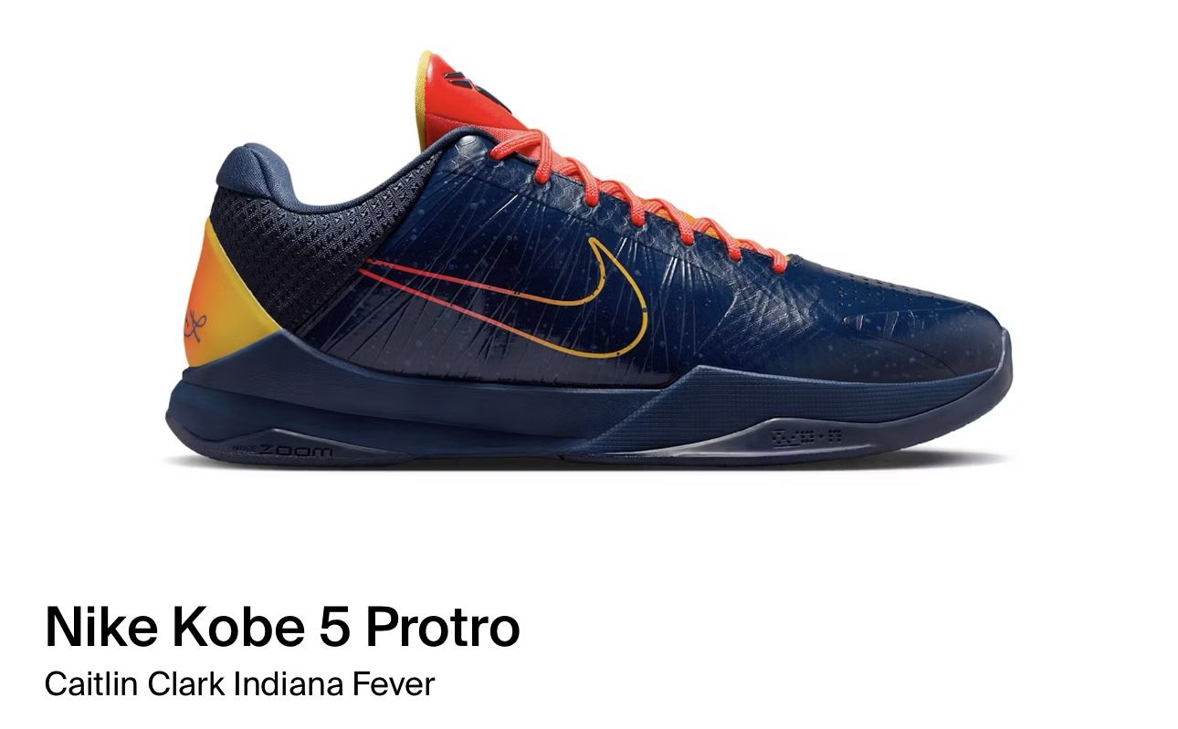 Nike Kobe 5 Protro “Caitlin Clark Indiana Fever” (Size 10.5M and 11M Available) | Brand New Deadstock