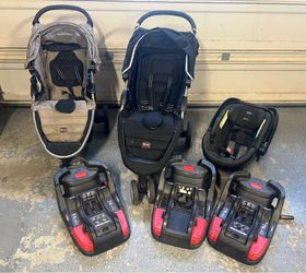Britax Infant Car Seat, base (3x), compatible strollers