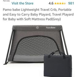 Lightweight Travel Crib, Portable and Easy to Carry Baby Playard, Travel Playard