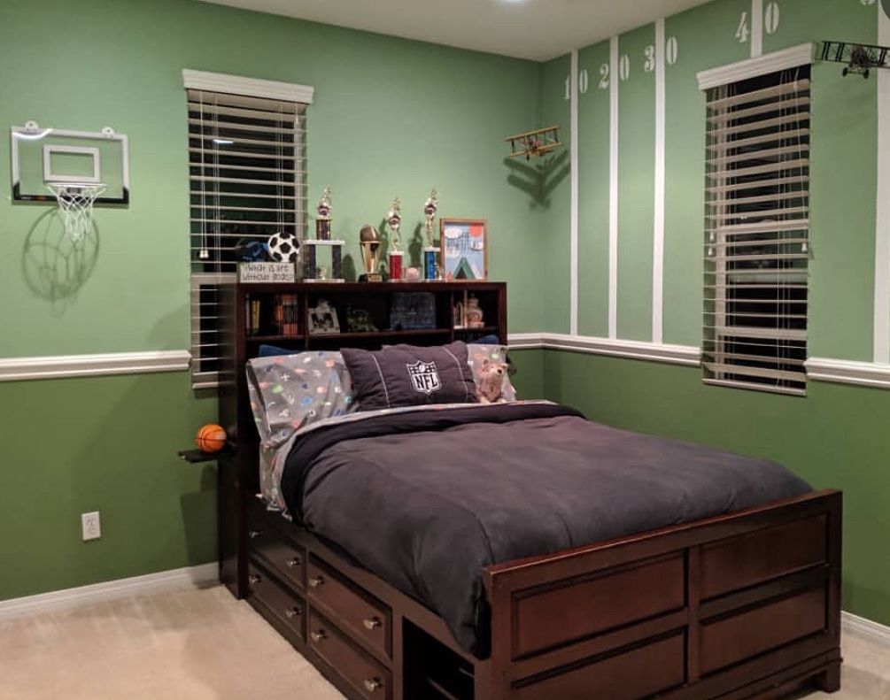 Full-Size Bed Frame with Storage – $250