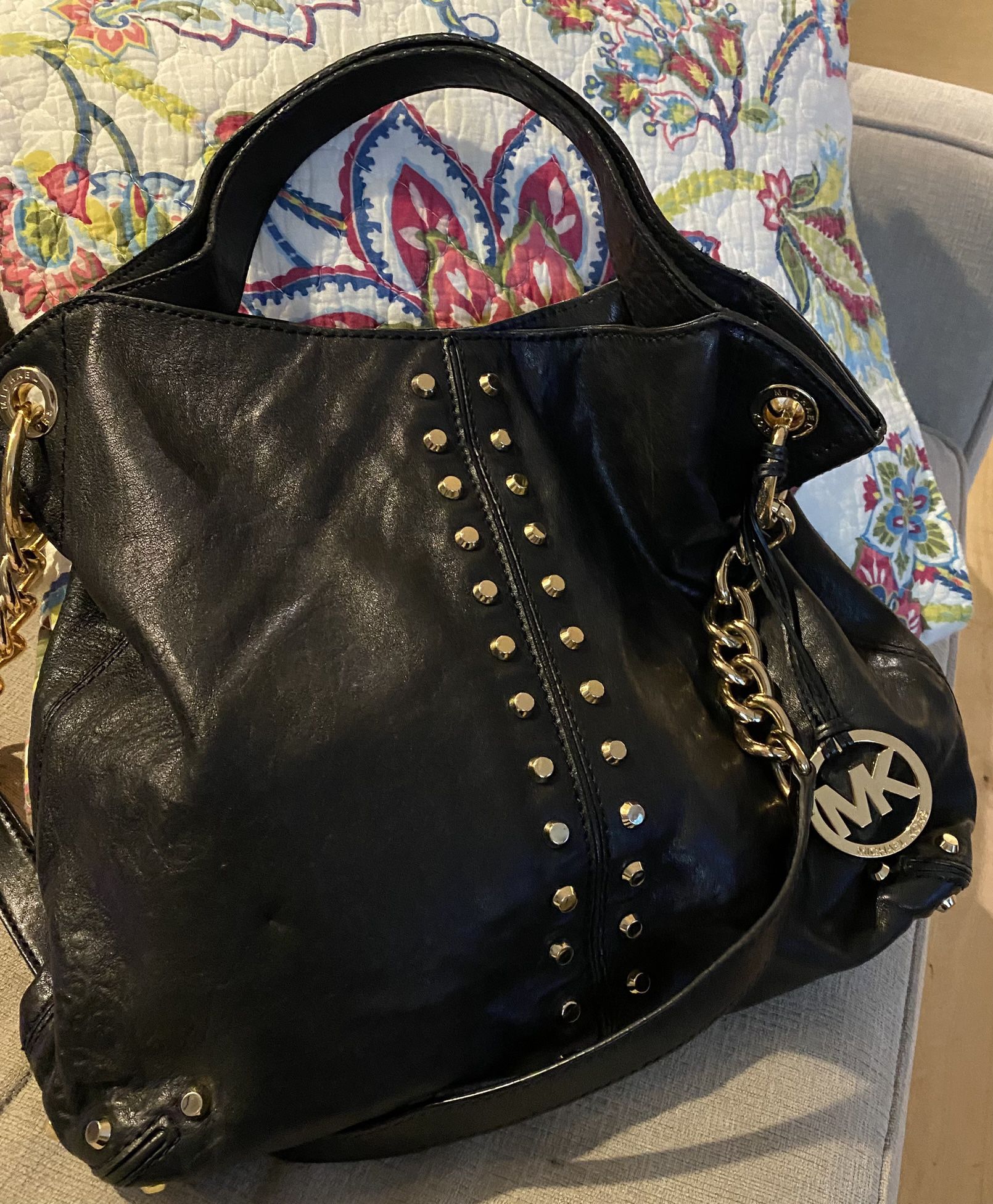 Michael Kors / MK Leather Bag / Handbag / Hobo 