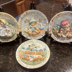 Cherished Teddies Nursery Plates
