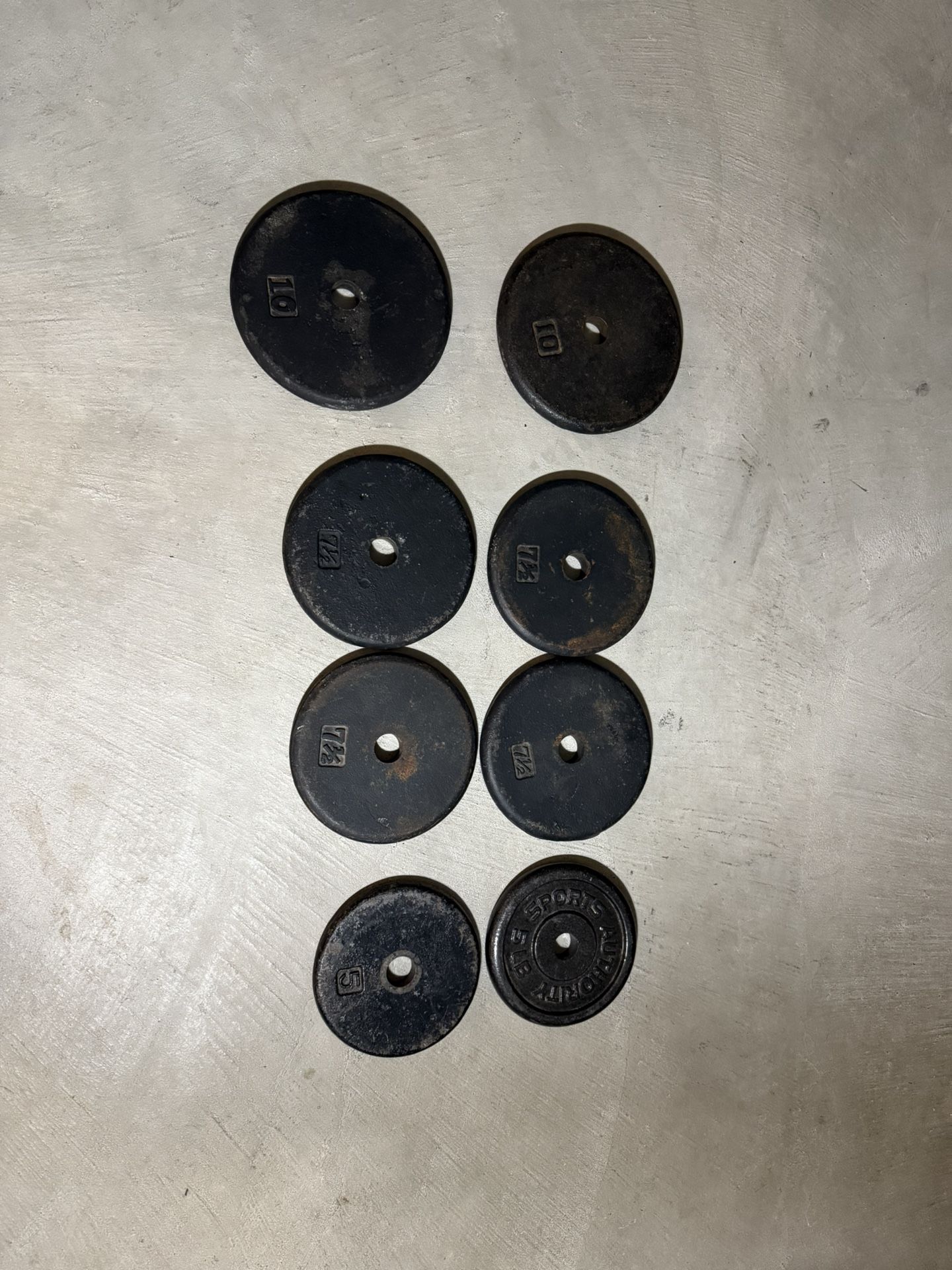 60LB of 1” Iron Weight Plates