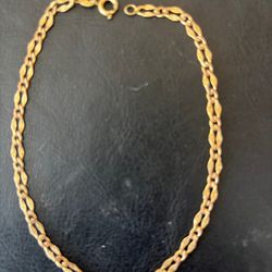 8"  14K Gold Filled Sterling Silver Bracelet 