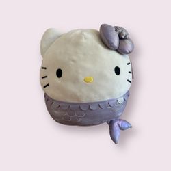 GIANT 24" Hello Kitty Purple Mermaid Cat Squishmallows Stuffed Animal Plush Toy