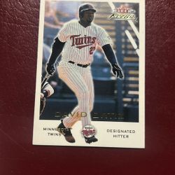 2001 Fleer Focus #128 David Ortiz Minnesota Twins Boston Redsox Big Papi MLB HOF