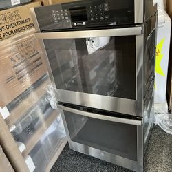 GE Stainless Steel 27” Double Oven Electric Smart Built In