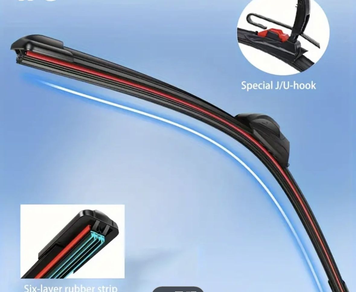 17 + 24 inch windshield blades, J/U type hook