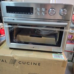 Val Cucine Air Fryer Toaster Oven, Infrared Heating, 6-Slice, 10-in-1 Combo, Extra Large, Stainless Steel, Easy Clean