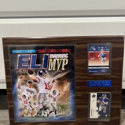 Eli Manning Giants Plaque
