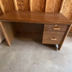 Oak Student Desk