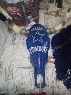 Dallas Cowboys Long Horns Skull
