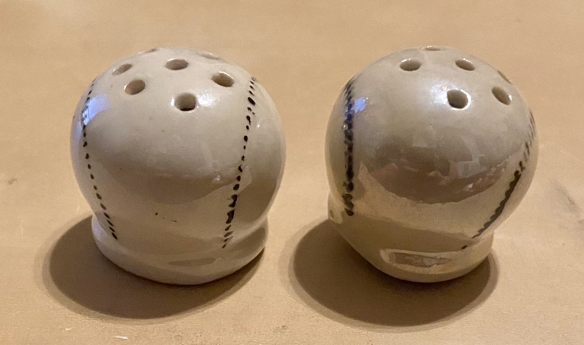 Vintage Japanese Baseball Salt & Pepper shaker Set YOU CHOOSE 1
