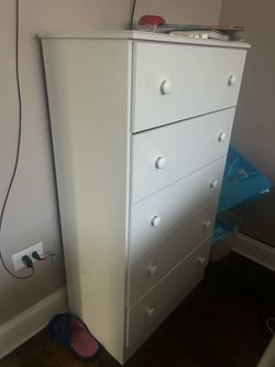 White kids dresser