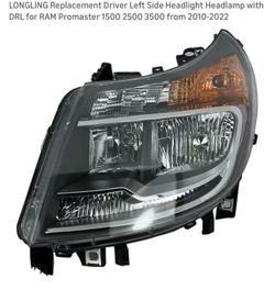 Driver Left Side Headlight Headlamp W DRL RAM Promaster 1(contact info removed) 3(contact info removed)-2022