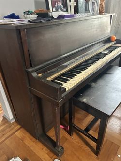 Upright Piano with bench