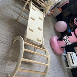 Montessori Climbing Gym Indoor Play Set Tiny Land Pikler Triangle Set 