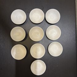 Set Of 10 Small Ceramic Dishes