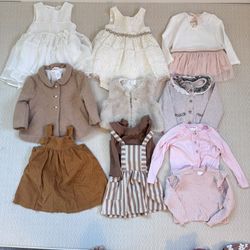 Baby Girl Clothing Bundle | 12–18 Months | Dresses, Coats & Sweaters