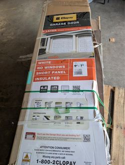 White Garage Door 9ft x 7ft