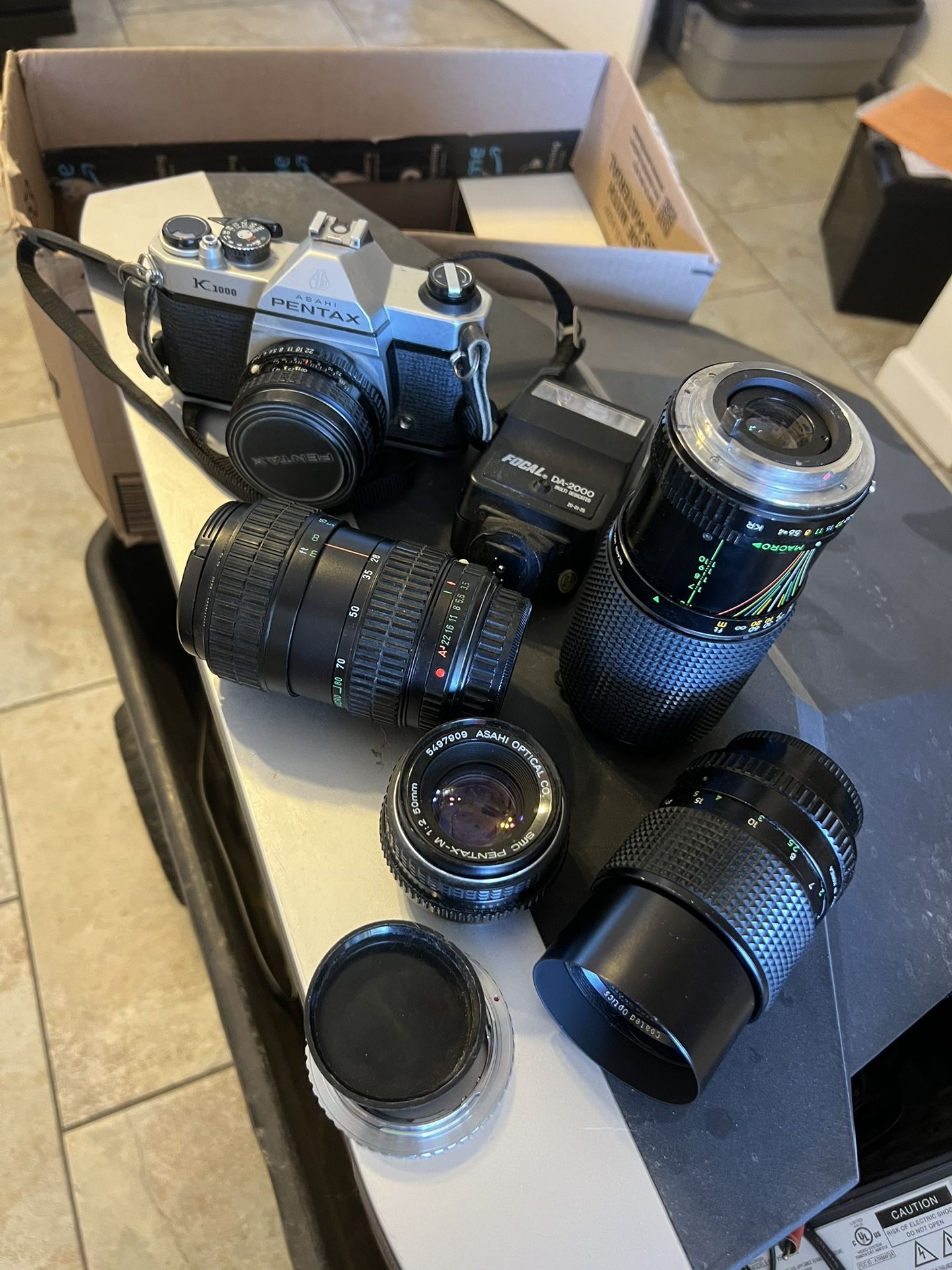 Camera, 5 Lens, Flash Lot - Read Description