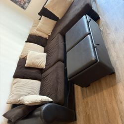 Couch & Ottoman Set