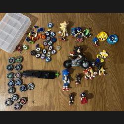 Beyblade x and Sonic lot