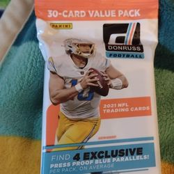 Football Donruss 2021 30 card value pack.  Cash porch pickup Redmond