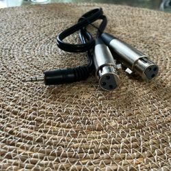 1/8 mm Stereo Male To 2x Female XLR