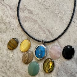 925 Sterling Silver Pendant With Multiple Stones