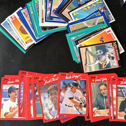 Small Stack Baseball Cards Excellent Condition 
