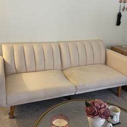 Sofa Bed in Faux Leather
