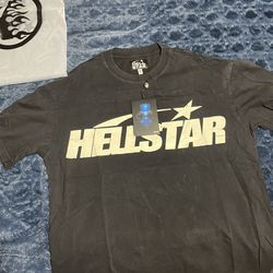 Black And Cream Hellstar T Shirt 
