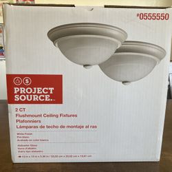FLUSHMOUNT CEILING FIXTURES 2CT BRAND NEW IN BOX!!!