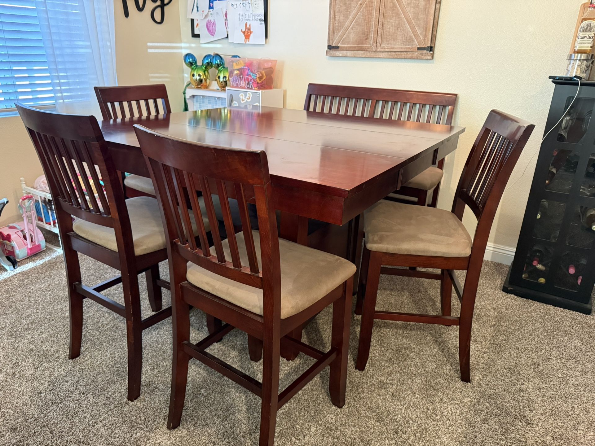Dining Table With 4 Chairs And A Bench