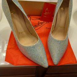 Louboutin Rhinestones Heels Size 8
