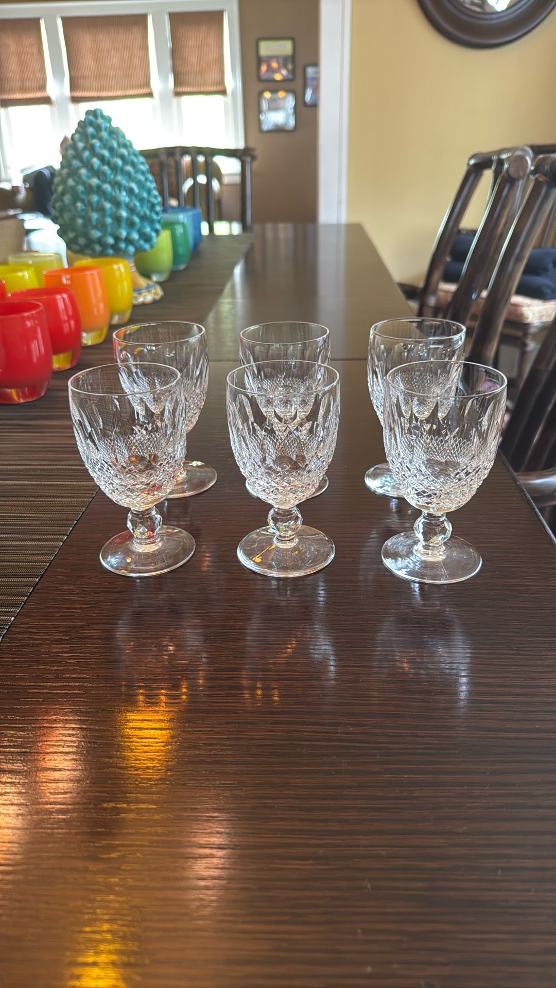 Waterford Colleen Short Stem Claret Wine Crystal Glassses