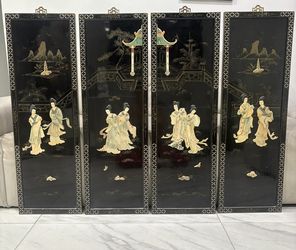 vintage asian wall decor 