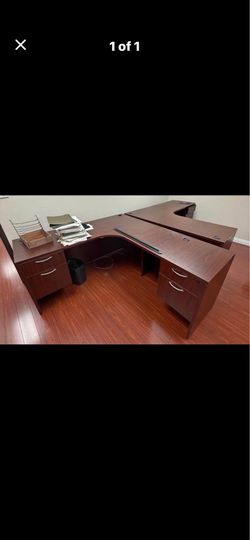 L shape office desk