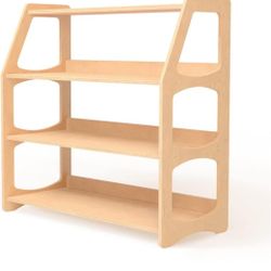 WOOD&ROOM Kids Montessori Bookshelf / Toy Shelf