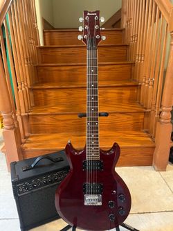 Ibanez SA160QM (Korean) w/ Line 6 Spyder V20 Amp