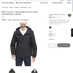 2 Levi’s Men’s Jacket Black And Navy Blue Sz M