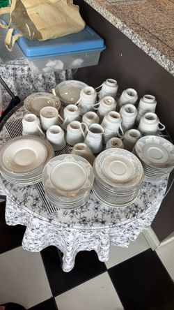 Assorted China Tea Plates and Cups