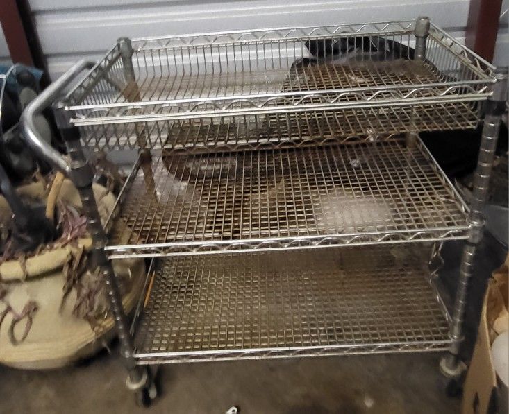Heavy Duty 3 Tier Rolling Utility Cart on Wheels