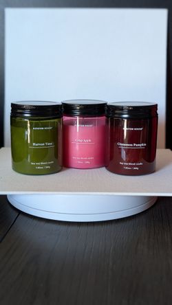 Amazing Fall Scents! Soy Wax Candle Set of 3