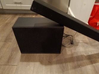 Vizio subwoofer and surround soundbar