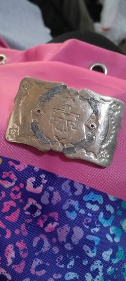 Native Nickel Silver Belt Buckle